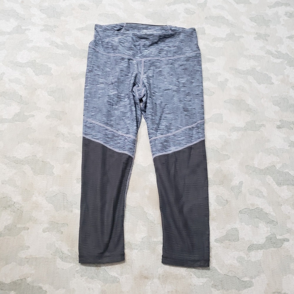 Prana Capri Leggings Womens Small Blue Athletic Yoga Gym Fitness Pull On